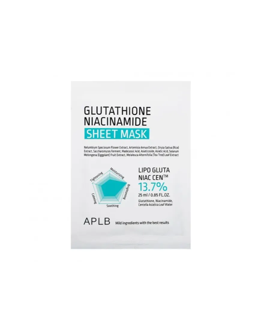APLB GLUTATHIONE NIACINAMIDE SHEET MASK 25 ML