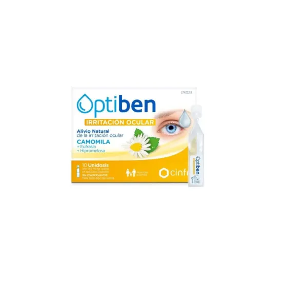 OPTIBEN IRRITACION OCULAR+ 10 MONODOSIS 0.5 ML