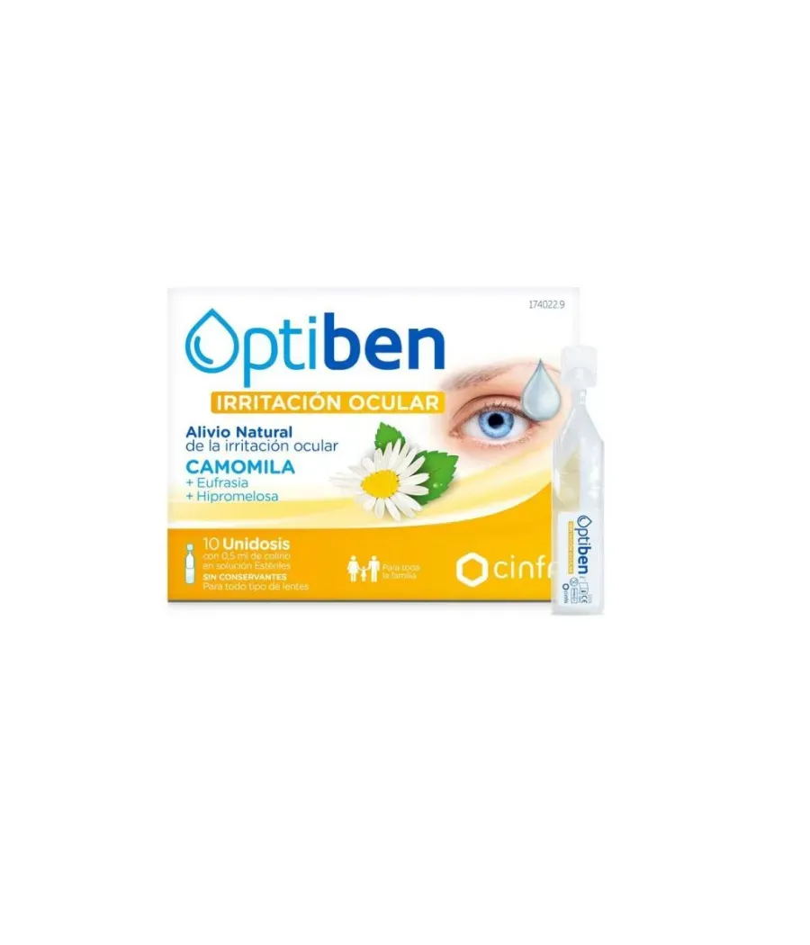 OPTIBEN IRRITACION OCULAR+ 10 MONODOSIS 0.5 ML