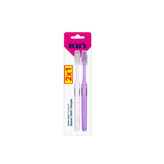 KIN CEPILLO SUAVE 2 x 1 UNIDADES