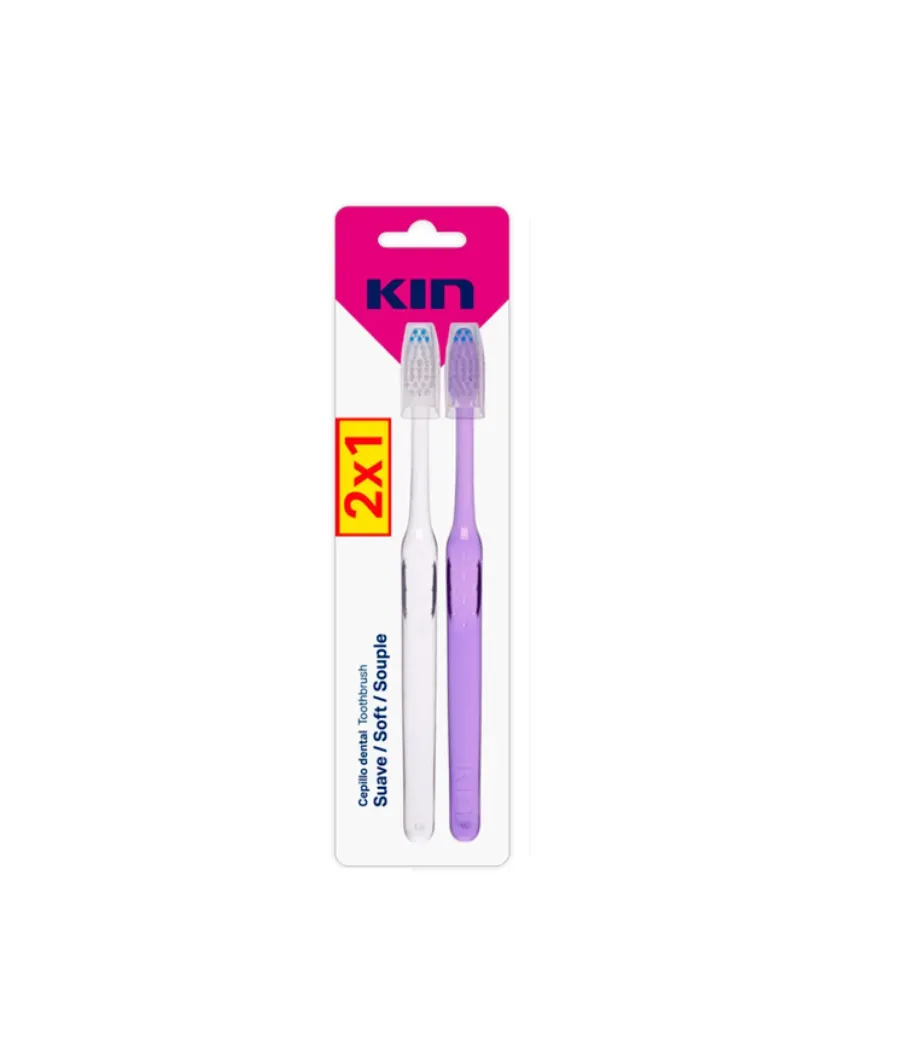 KIN CEPILLO SUAVE 2 x 1 UNIDADES