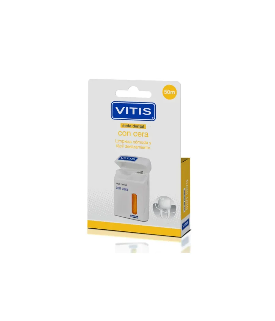 VITIS SEDA DENTAL CON CERA 50 METROS
