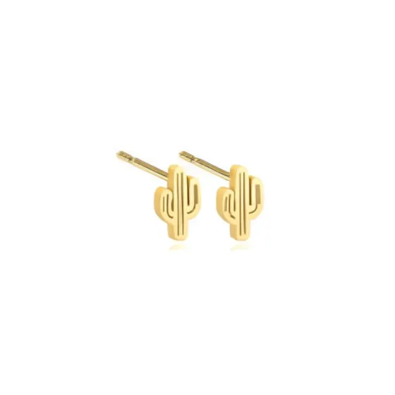 PENDIENTE KOMMO ADULTO CACTUS ORO