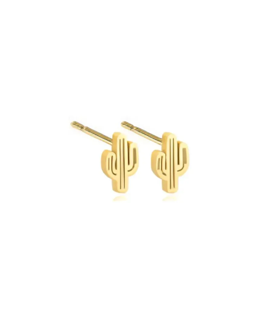 PENDIENTE KOMMO ADULTO CACTUS ORO