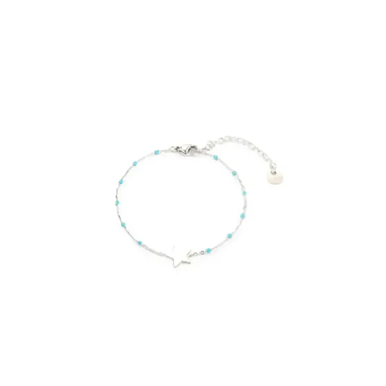 PULSERA KOMMO ESTRELLA PLATA 1 UNIDAD