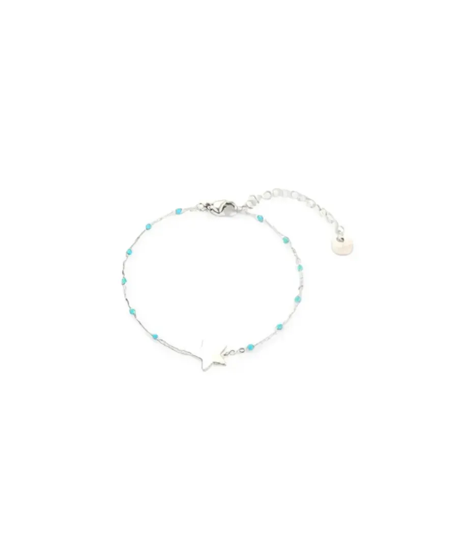 PULSERA KOMMO ESTRELLA PLATA 1 UNIDAD