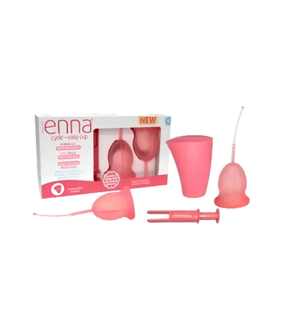 ENNA EASY COPA MENSTRUAL TALLA S 2 UNIDADES + CAJA + APLICADOR