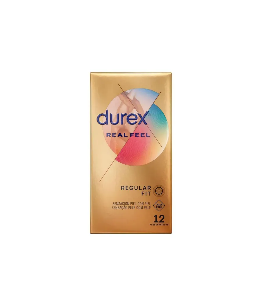 DUREX REAL FEEL SIN LATEX PRESERVATIVOS 12 UNIDADES