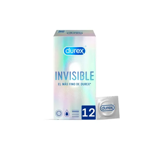 DUREX INVISIBLE EXTRA SENSITIVE PRESERVATIVOS 12 UNIDADES