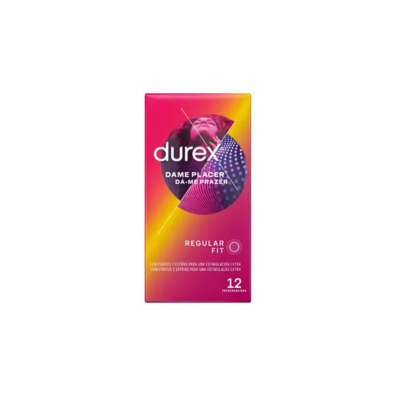 DUREX DAME PLACER PRESERVATIVOS 12 UNIDADES