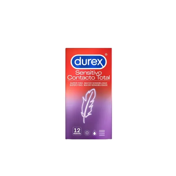 DUREX SENSITIVO CONTACTO TOTAL 12 PRESERVATIVOS