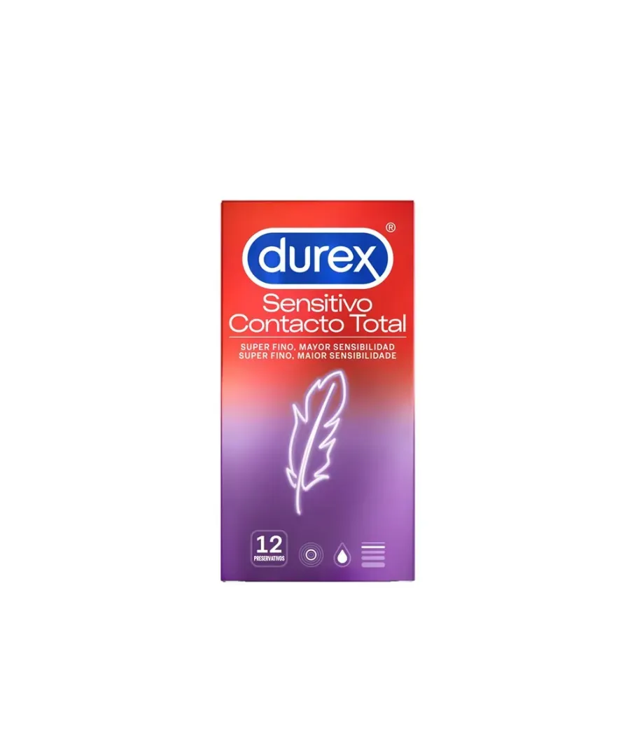 DUREX SENSITIVO CONTACTO TOTAL 12 PRESERVATIVOS