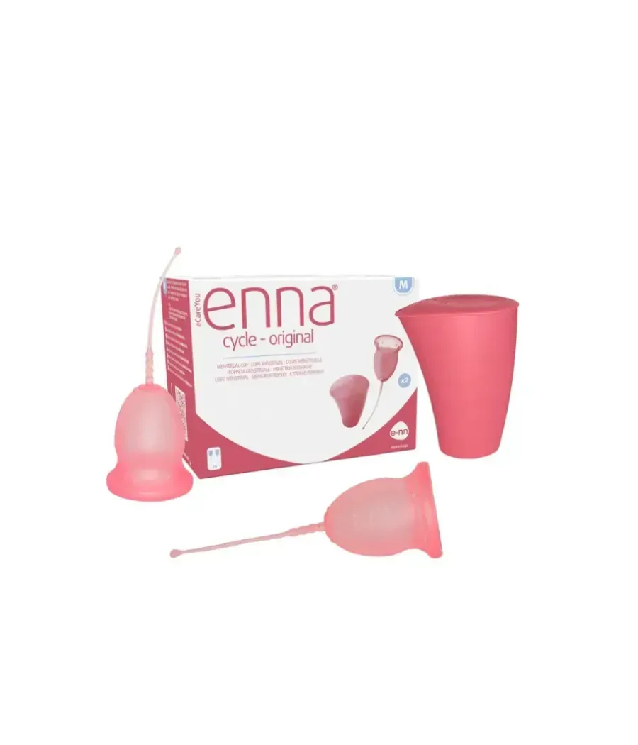 ENNA CYCLE EASY COPA MENSTRUAL TALLA M 1 UNIDAD (SIN APLICADOR) + CAJA ESTERILIZADORA