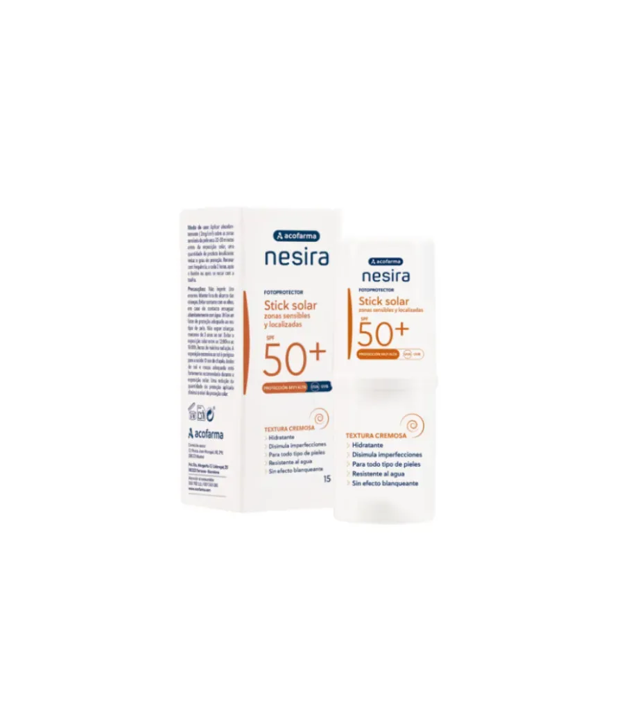 ACOFAR NESIRA STICK ZONAS SENSIBLES SPF 50+ 15 GR