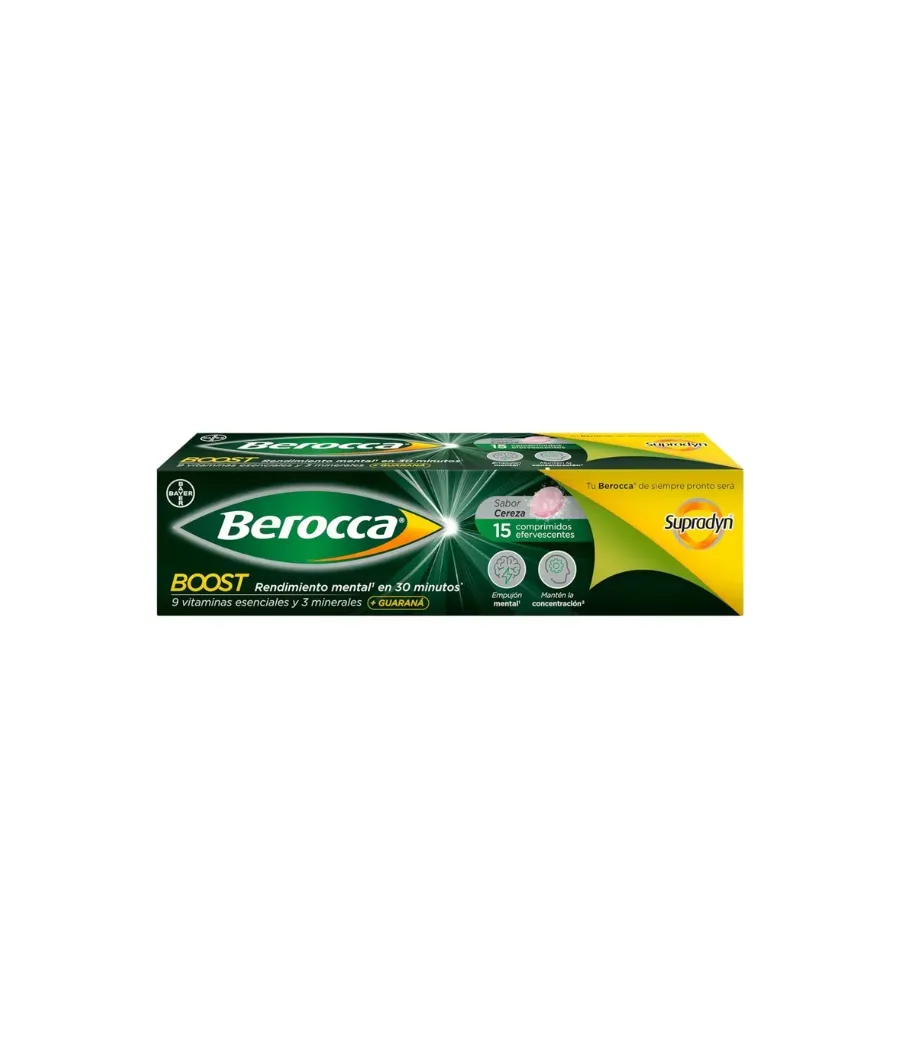 BEROCCA BOOST  15 COMPRIMIDOS EFERVESCENTES