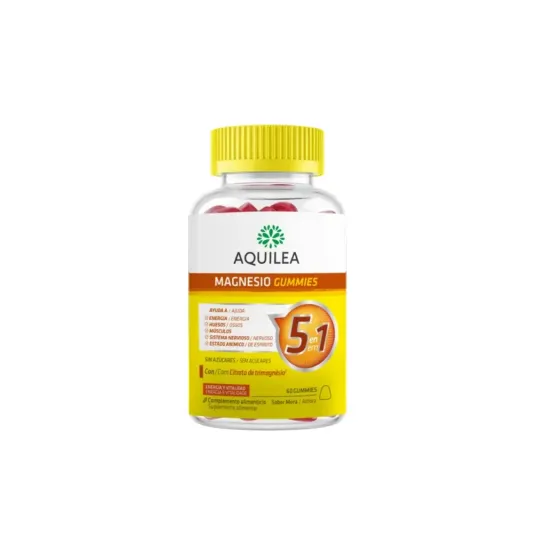 AQUILEA MAGNESIO GUMMIES 90 MG 60 UNIDADES