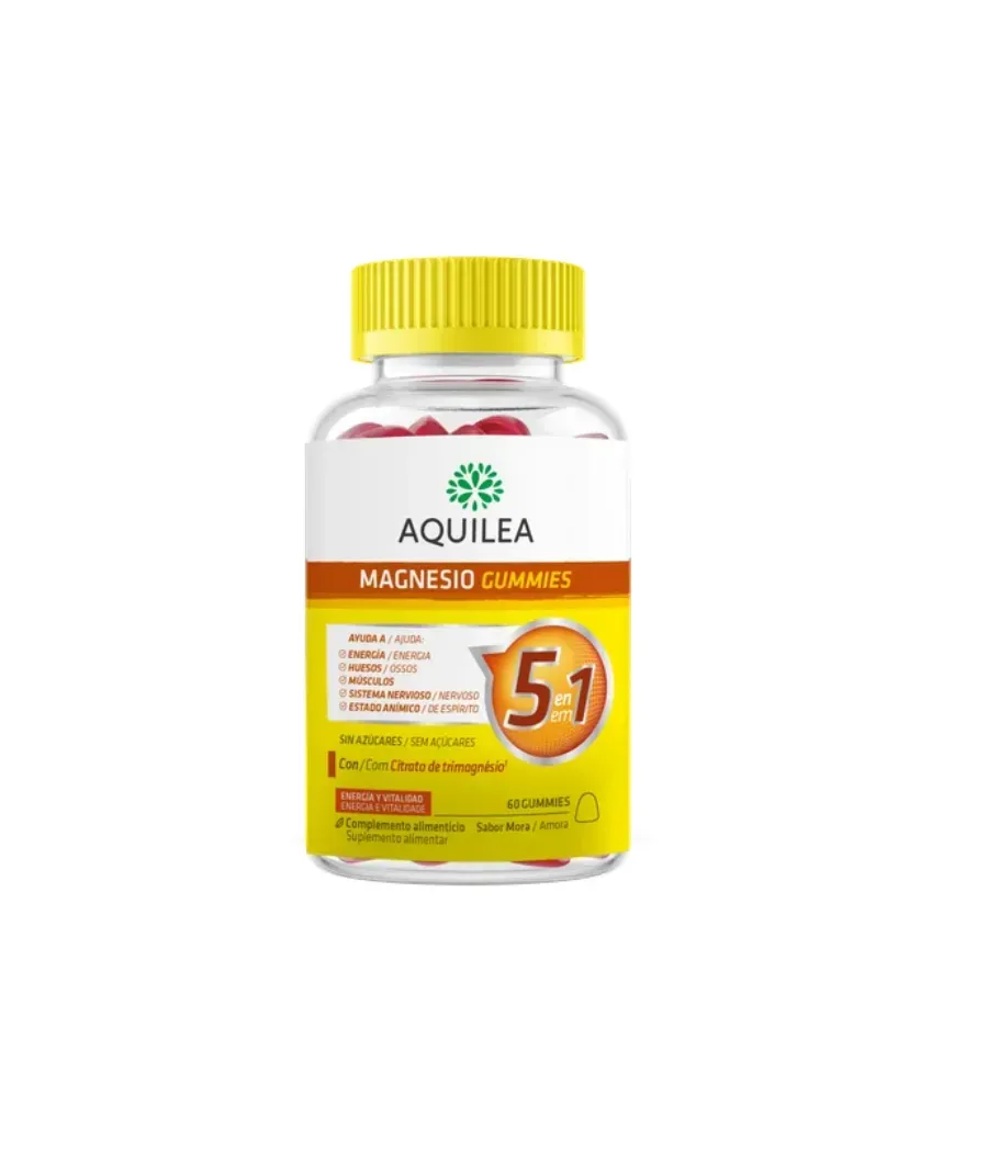 AQUILEA MAGNESIO GUMMIES 90 MG 60 UNIDADES