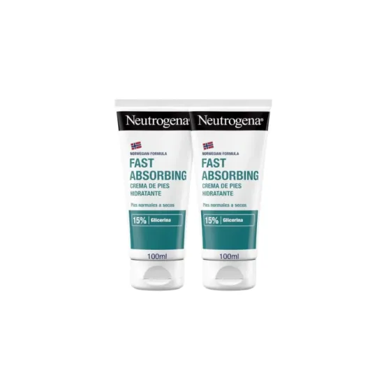 NEUTROGENA CREMA PIES ABSORCION INMEDIATA 2 x 100 ML