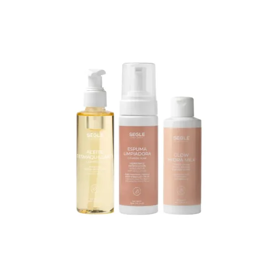 SEGLE PACK VIAJE DOBLE LIMPIEZA + TÓNICO GLOW HYDRA MILK