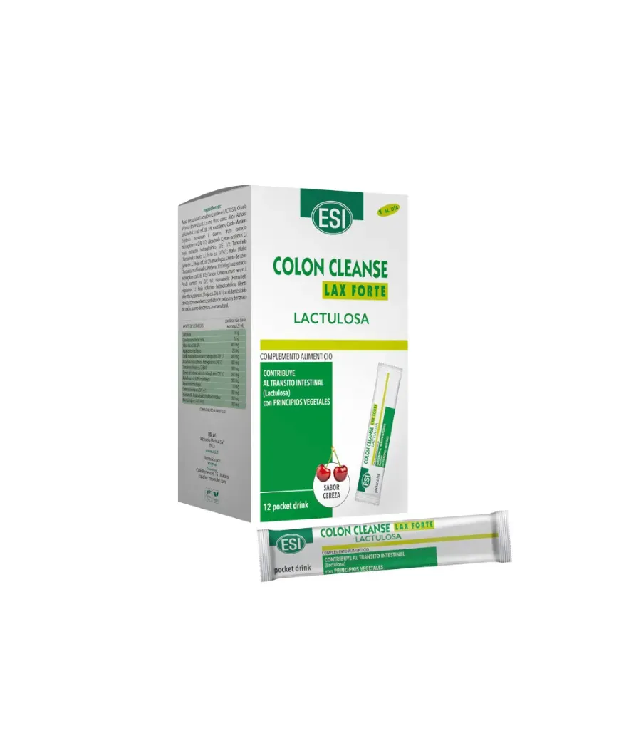 ESI COLON CLEANSE LAX FORTE SABOR CEREZA 12 POCKET DRINK 20 ML