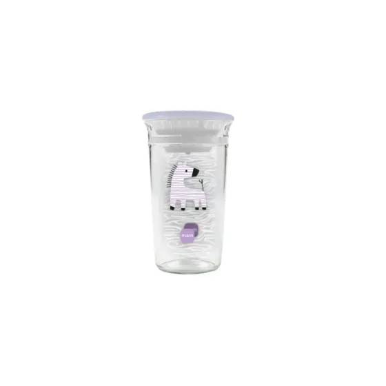 MAM EASY TO DRINK VASO DE APRENDIZAJE +8 MESES COLOR LILA 290 ML 1 UNIDAD