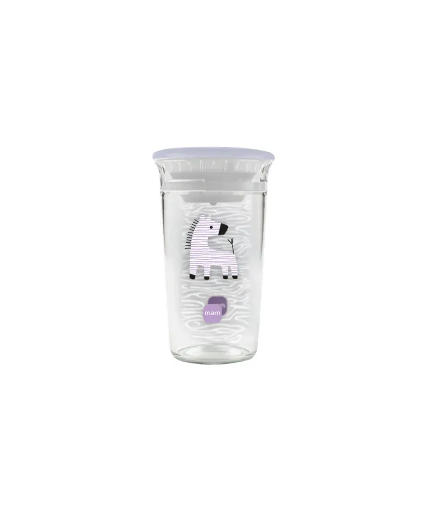 MAM EASY TO DRINK VASO DE APRENDIZAJE +8 MESES COLOR LILA 290 ML 1 UNIDAD