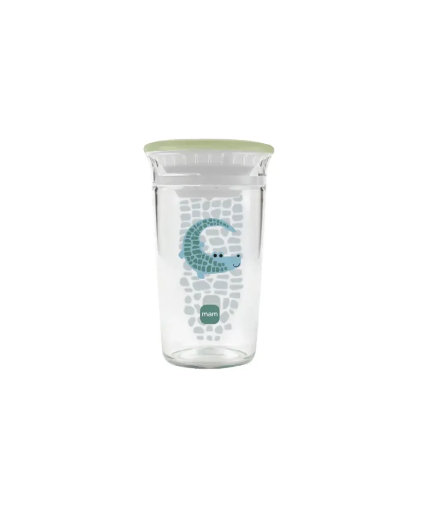 MAM EASY TO DRINK VASO DE APRENDIZAJE +8 MESES COLOR VERDE 290 ML 1 UNIDAD