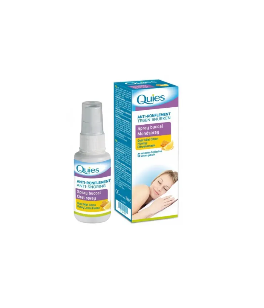 QUIES SPRAY BUCAL ANTIRRONQUIDOS MIEL Y LIMON 70 ML