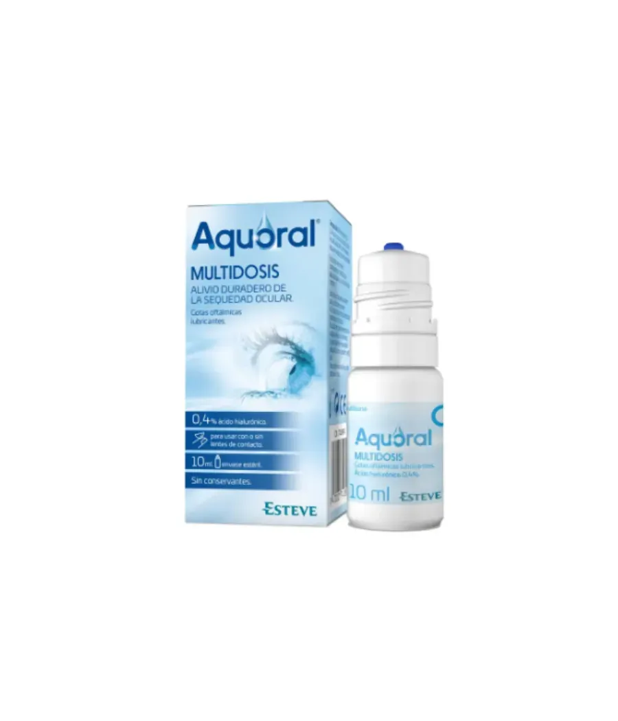 AQUORAL MULTIDOSIS GOTAS OFTALMICAS LUBRICANTES ESTERILES 10 ML