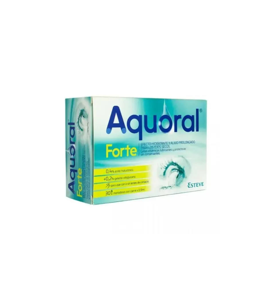 AQUORAL FORTE GOTAS OFTALMICAS LUBRICANTES ESTERILES 30 MONODOSIS