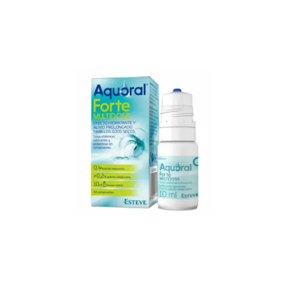 AQUORAL FORTE MULTIDOSIS GOTAS OFTALMICAS LUBRICANTES ESTERILES 10 ML