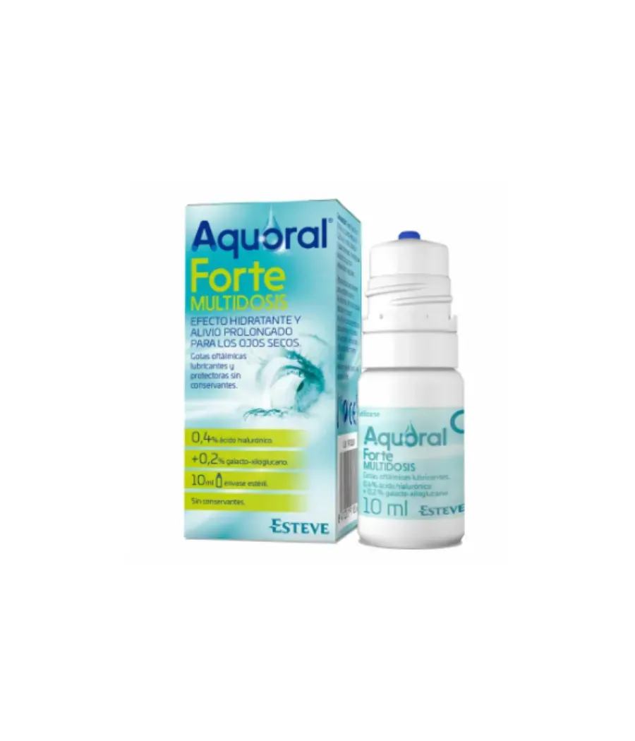 AQUORAL FORTE MULTIDOSIS GOTAS OFTALMICAS LUBRICANTES ESTERILES 10 ML