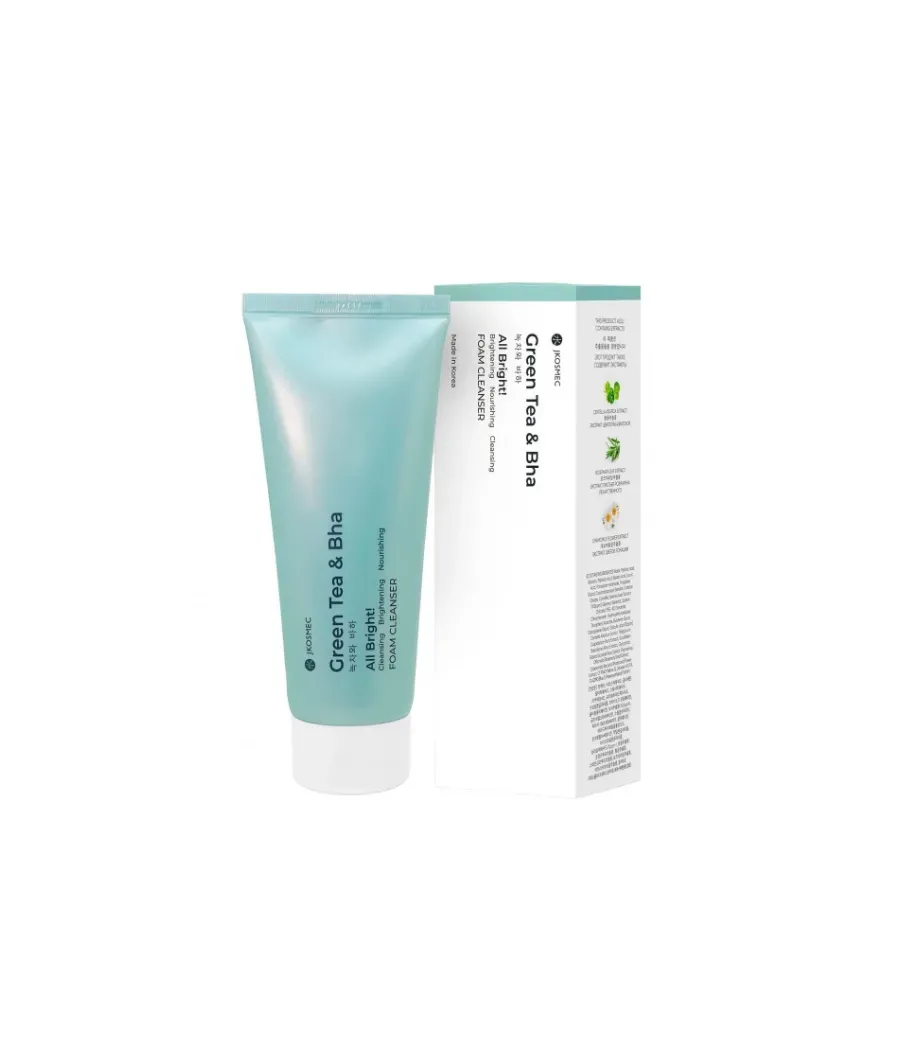 JKOSMEC ALL BRIGHT GREEN TEA & BHA FOAM CLEANSER 180 ML