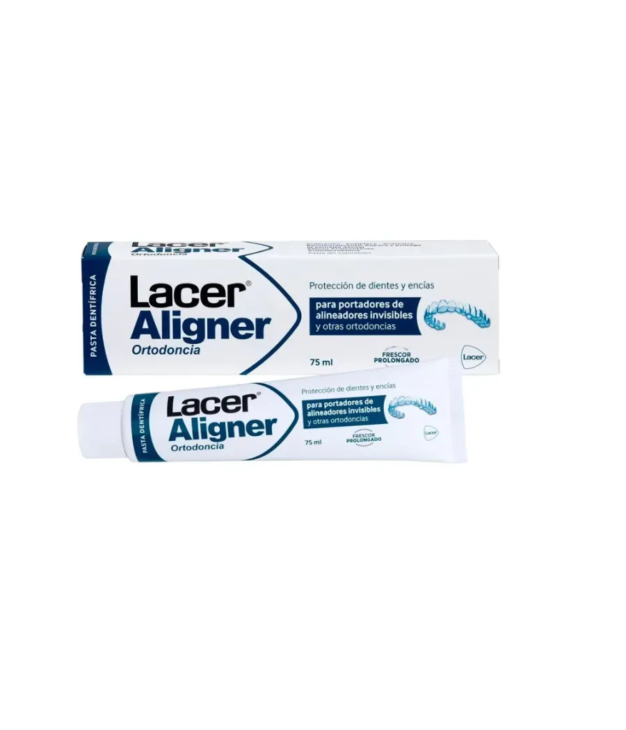 LACER ALIGNER ORTODONCIA PASTA DENTIFRICA SIN COLORACION SABOR MENTA 75 ML
