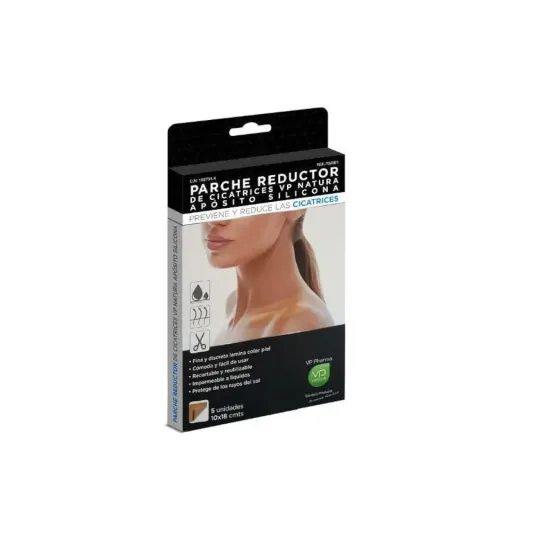 VP NATURA PARCHE APOSITO REDUCTOR DE CICATRICES SILICONA  10 X 18 CM 5 UNIDADES