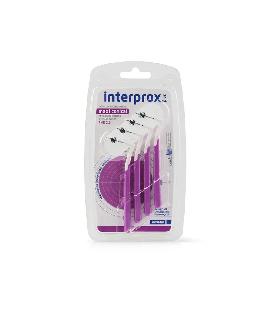 INTERPROX PLUS MAXI CEPILLO ESPACIO INTERPROXIMAL 4 UNIDADES