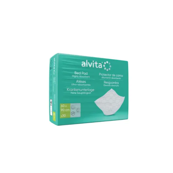 ALVITA PROTECTOR DE CAMA 90 CM x 60 CM 30 UNIDADES