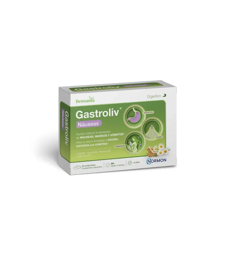 GASTROLIV NAUSEAS 30 COMPRIMIDOS