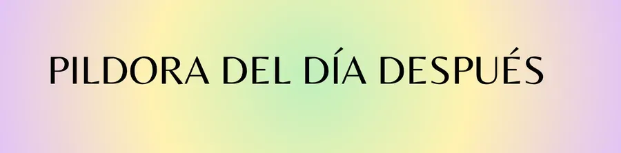 Píldora del día después